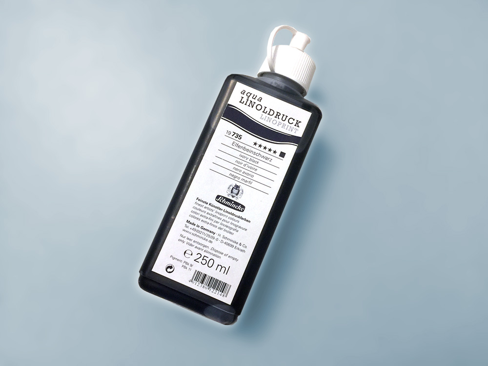 Wasser Linoldruck-Farbe linoprint (schwarz)